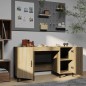 vidaXL Escritorio madera contrachapada color roble Sonoma 140x50x75 cm vidaXL Escritorio madera contrachapada color roble Sonoma 140x50x75 cm