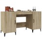 vidaXL Escritorio madera contrachapada color roble Sonoma 140x50x75 cm vidaXL Escritorio madera contrachapada color roble Sonoma 140x50x75 cm