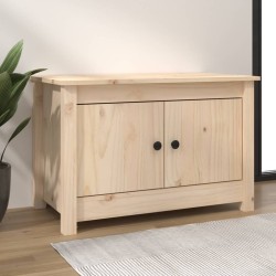 vidaXL Mueble zapatero de madera maciza de pino 70x38x45,5 cm