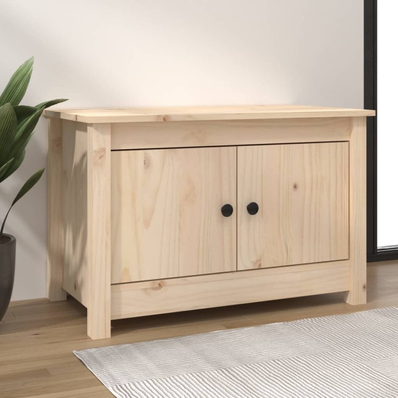 vidaXL Mueble zapatero de madera maciza de pino 70x38x45,5 cm vidaXL Mueble zapatero de madera maciza de pino 70x38x45,5 cm