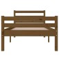 vidaXL Estructura de cama madera maciza marrón miel 90x200 cm