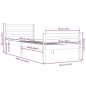 vidaXL Estructura de cama madera maciza marrón miel 90x200 cm
