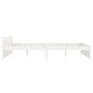 vidaXL Estructura de cama doble madera maciza blanco 135x190 cm vidaXL Estructura de cama doble madera maciza blanco 135x190 cm