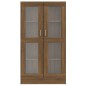 vidaXL Vitrina madera contrachapada roble marrón 82,5x30,5x150 cm vidaXL Vitrina madera contrachapada roble marrón 82,5x30,5x150 cm