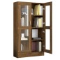 vidaXL Vitrina madera contrachapada roble marrón 82,5x30,5x150 cm vidaXL Vitrina madera contrachapada roble marrón 82,5x30,5x150 cm
