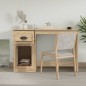 vidaXL Escritorio con cajón madera contrachapada roble 115x50x75 cm vidaXL Escritorio con cajón madera contrachapada roble 115x50x75 cm