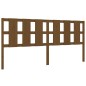 vidaXL Cabecero de cama madera maciza de pino marrón miel 205x4x100 cm vidaXL Cabecero de cama madera maciza de pino marrón miel 205x4x100 cm