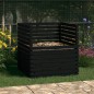 vidaXL Compostador de madera maciza de pino negro 100x100x102 cm vidaXL Compostador de madera maciza de pino negro 100x100x102 cm