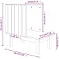 vidaXL Casa para gatos de madera maciza de pino blanco 60x36x60 cm vidaXL Casa para gatos de madera maciza de pino blanco 60x36x60 cm