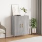 vidaXL Aparador de madera de ingeniería gris Sonoma 69,5x34x90 cm vidaXL Aparador de madera de ingeniería gris Sonoma 69,5x34x90 cm