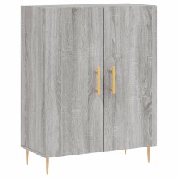 vidaXL Aparador de madera de ingeniería gris Sonoma 69,5x34x90 cm