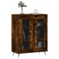 vidaXL Aparador de madera de ingeniería roble ahumado 69,5x34x90 cm vidaXL Aparador de madera de ingeniería roble ahumado 69,5x34x90 cm