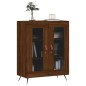 vidaXL Aparador de madera de ingeniería marrón roble 69,5x34x90 cm vidaXL Aparador de madera de ingeniería marrón roble 69,5x34x90 cm