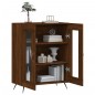 vidaXL Aparador de madera de ingeniería marrón roble 69,5x34x90 cm vidaXL Aparador de madera de ingeniería marrón roble 69,5x34x90 cm