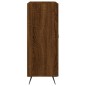 vidaXL Aparador de madera de ingeniería marrón roble 69,5x34x90 cm vidaXL Aparador de madera de ingeniería marrón roble 69,5x34x90 cm