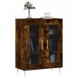 vidaXL Aparador de madera de ingeniería roble ahumado 69,5x34x90 cm vidaXL Aparador de madera de ingeniería roble ahumado 69,5x34x90 cm