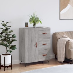 vidaXL Aparador de madera de ingeniería gris Sonoma 69,5x34x90 cm