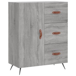vidaXL Aparador de madera de ingeniería gris Sonoma 69,5x34x90 cm