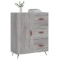 vidaXL Aparador de madera de ingeniería gris Sonoma 69,5x34x90 cm vidaXL Aparador de madera de ingeniería gris Sonoma 69,5x34x90 cm