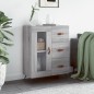 vidaXL Aparador de madera de ingeniería gris Sonoma 69,5x34x90 cm