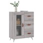 vidaXL Aparador de madera de ingeniería gris Sonoma 69,5x34x90 cm