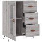 vidaXL Aparador de madera de ingeniería gris Sonoma 69,5x34x90 cm