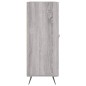 vidaXL Aparador de madera de ingeniería gris Sonoma 69,5x34x90 cm