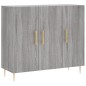 vidaXL Aparador de madera de ingeniería gris Sonoma 90x34x80 cm vidaXL Aparador de madera de ingeniería gris Sonoma 90x34x80 cm