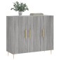 vidaXL Aparador de madera de ingeniería gris Sonoma 90x34x80 cm vidaXL Aparador de madera de ingeniería gris Sonoma 90x34x80 cm