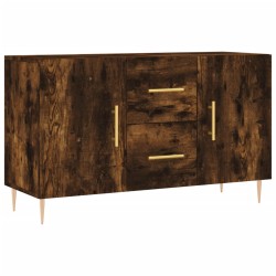 vidaXL Aparador madera de ingeniería roble ahumado 100x36x60 cm
