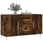vidaXL Aparador madera de ingeniería roble ahumado 100x36x60 cm vidaXL Aparador madera de ingeniería roble ahumado 100x36x60 cm