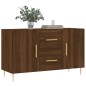 vidaXL Aparador de madera de ingeniería roble marrón 100x36x60 cm vidaXL Aparador de madera de ingeniería roble marrón 100x36x60 cm