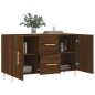 vidaXL Aparador de madera de ingeniería roble marrón 100x36x60 cm vidaXL Aparador de madera de ingeniería roble marrón 100x36x60 cm