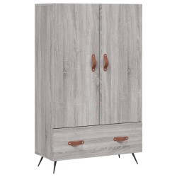 vidaXL Aparador alto madera de ingeniería gris Sonoma 69,5x31x115 cm