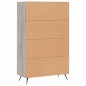 vidaXL Aparador alto madera de ingeniería gris Sonoma 69,5x31x115 cm vidaXL Aparador alto madera de ingeniería gris Sonoma 69,5x31x115 cm