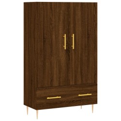 vidaXL Aparador alto madera de ingeniería roble marrón 69,5x31x115 cm