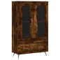 vidaXL Aparador alto madera de ingeniería roble ahumado 69,5x31x115 cm vidaXL Aparador alto madera de ingeniería roble ahumado 69,5x31x115 cm