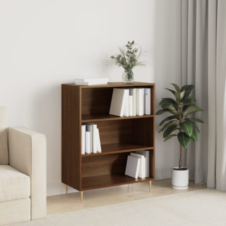 vidaXL Estantería madera de ingeniería roble marrón 69,5x32,5x90 cm