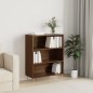 vidaXL Estantería madera de ingeniería roble marrón 69,5x32,5x90 cm vidaXL Estantería madera de ingeniería roble marrón 69,5x32,5x90 cm