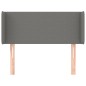 vidaXL Cabecero de tela gris oscuro 103x16x78/88 cm