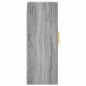 vidaXL Armario de pared gris Sonoma 69,5x34x90 cm
