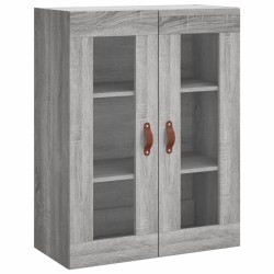 vidaXL Armario de pared gris Sonoma 69,5x34x90 cm