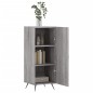 vidaXL Aparador madera de ingeniería gris Sonoma 34,5x34x90 cm vidaXL Aparador madera de ingeniería gris Sonoma 34,5x34x90 cm