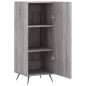 vidaXL Aparador madera de ingeniería gris Sonoma 34,5x34x90 cm vidaXL Aparador madera de ingeniería gris Sonoma 34,5x34x90 cm