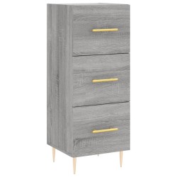 vidaXL Aparador madera de ingeniería gris Sonoma 34,5x34x90 cm