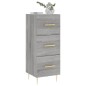 vidaXL Aparador madera de ingeniería gris Sonoma 34,5x34x90 cm vidaXL Aparador madera de ingeniería gris Sonoma 34,5x34x90 cm