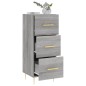 vidaXL Aparador madera de ingeniería gris Sonoma 34,5x34x90 cm vidaXL Aparador madera de ingeniería gris Sonoma 34,5x34x90 cm