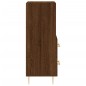 vidaXL Aparador madera de ingeniería marrón roble 34,5x34x90 cm