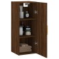 vidaXL Armario de pared marrón roble 34,5x34x90 cm vidaXL Armario de pared marrón roble 34,5x34x90 cm