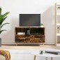 vidaXL Mueble para TV madera contrachapada roble ahumado 80x36x50 cm vidaXL Mueble para TV madera contrachapada roble ahumado 80x36x50 cm